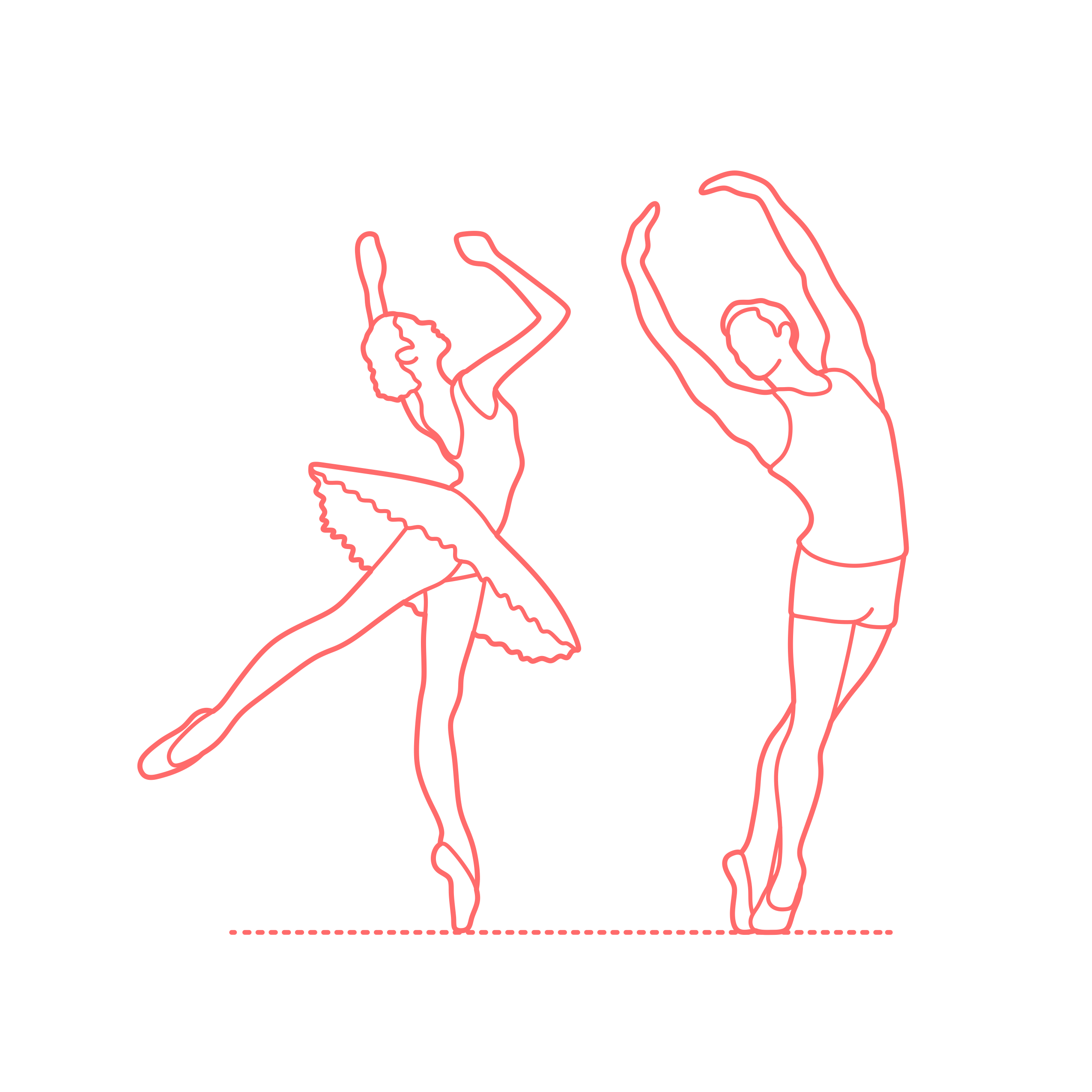 Humans Dancing Outline Svg File Free Vectors